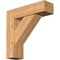Ekena Millwork Traditional Block Smooth Bracket w/ Offset Brace, Western Red Cedar, 7 1/2"W x 26"D x 26"H BKT0806X26X26TRA05SWR - alternate 1